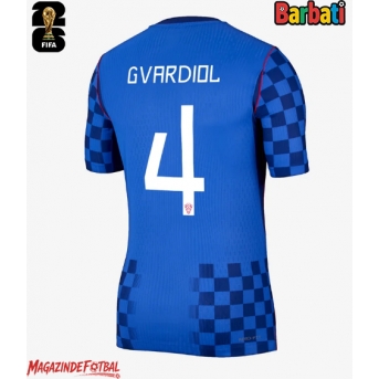 Croația Josko Gvardiol #4 Tricou Fotbal Replică Mondial 2026 Barbati Deplasare